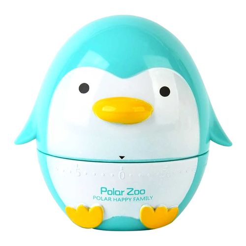 Timer P/ Cozinha Pinguim 7x7cm em Plástico Kehome