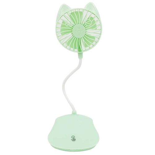 Mini Ventilador De Mesa Gatinho USB 30x10cm Em Plástico Top Rio