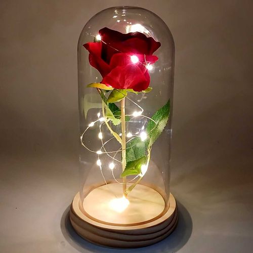 Luminária Decorativa Rosa 20cm em Plástico FWB