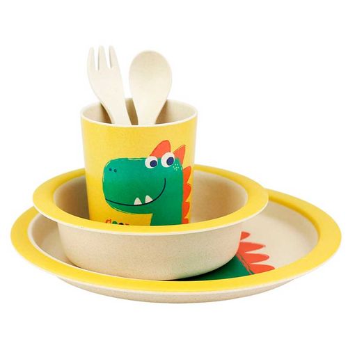 Kit Refeição Infantil 4 Peças em Bambu Clink