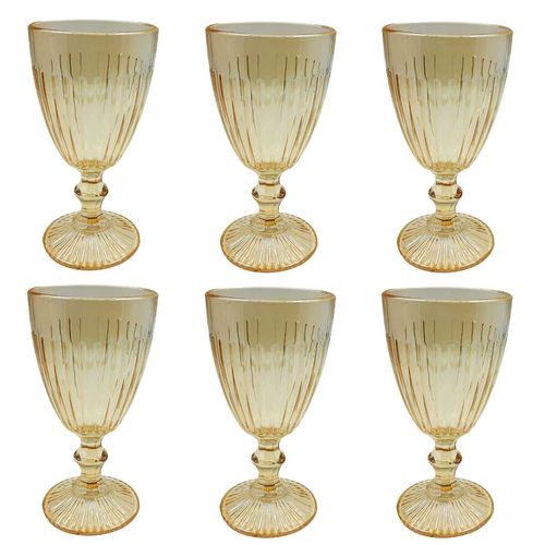 Jogo de Taças Athena 6 Peças 340ml em Vidro Wincy