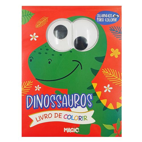 Livro P/ Colorir Dinossauros 20x15,5cm em Papel Magic Kids