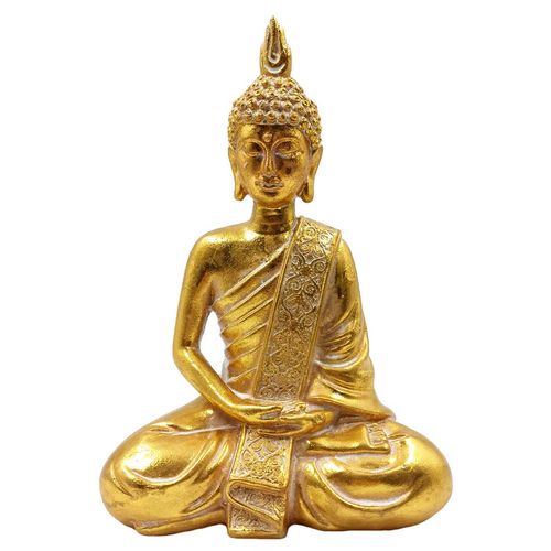 Buda Decorativo 24x17x10cm Em Resina Brascontinental