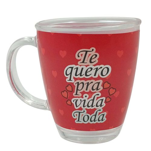 Caneca Ursinhos 380ml em Vidro Kehome