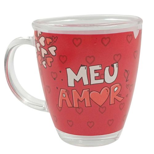 Caneca Ursinhos 380ml em Vidro Kehome