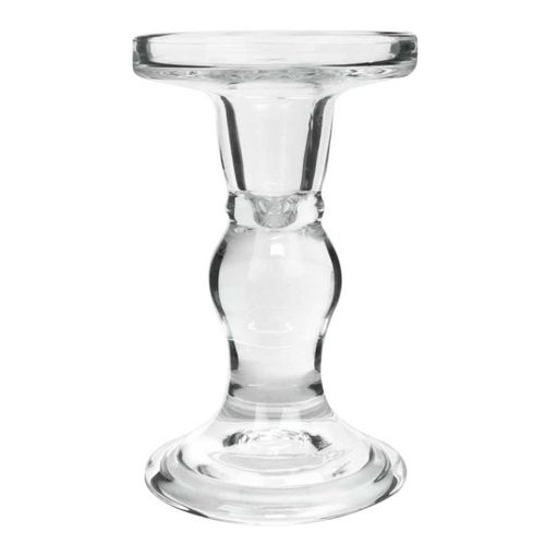 Castiçal Decorativo 11x8,5cm em Vidro Casita