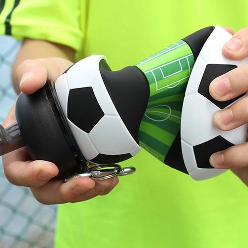 Garrafa Dobrável Bola de Futebol 550ml em Plástico Interponte