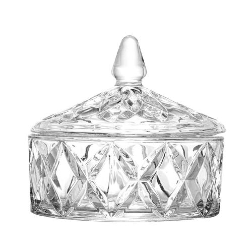 Potiche Diamond 13x12cm em Cristal Lyor