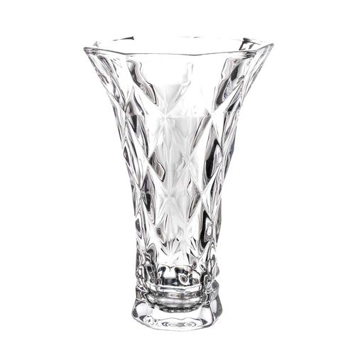Vaso Diamond Decorativo 20cm em Vidro Lyor