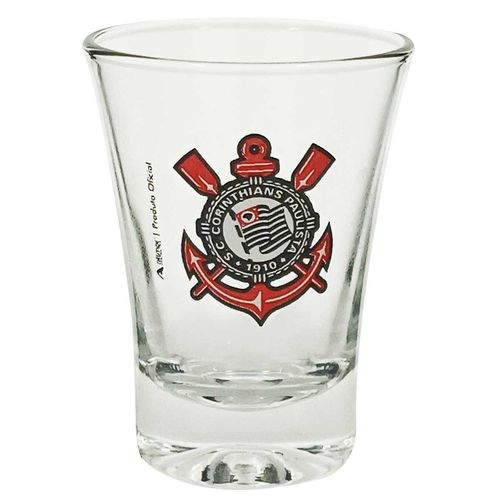 Copo Shot Corinthians 60ml Em Vidro Allmix