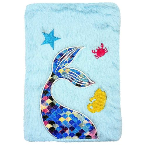 Agenda De Pelúcia Sereia 22x15cm em Papel Interponte