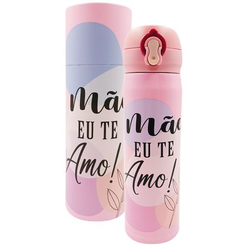 Garrafa Térmica Mãe 450ml em Aço Inox Interponte