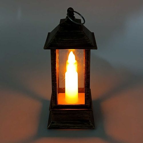 Mini Luminária C/ Vela Led 12x5,5cm em Plástico Interponte