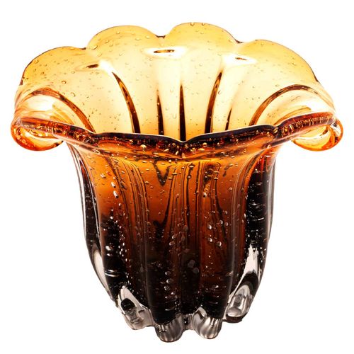 Vaso Italy Decorativo 13x11cm em Vidro Lyor