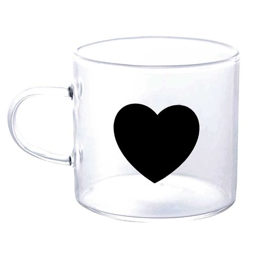 Caneca Heart 125ml em Vidro Lyor