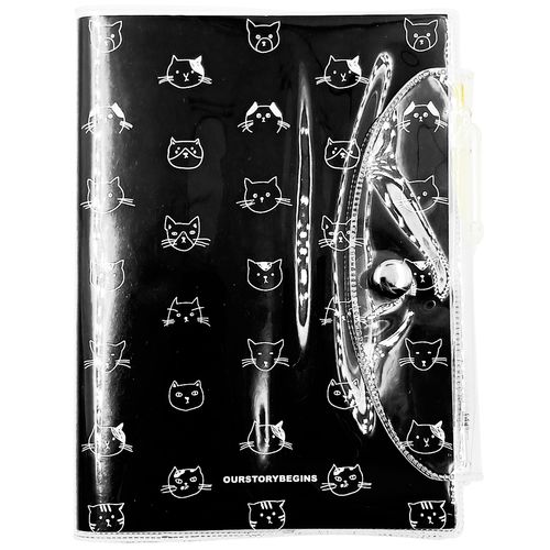Caderno de Anotação Gato e Cachorro C/ Caneta 13,1x9,4cm em Papel Michael Judi