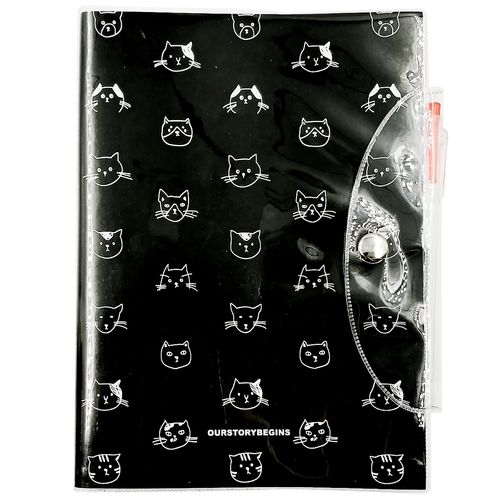 Caderno de Anotação Gato e Cachorro C/ Caneta 14,2x19,8cm em Papel Michael Judi