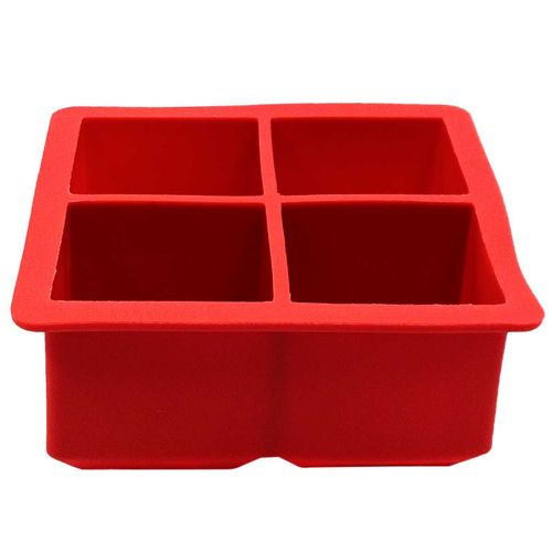 Forma de Gelo 4 Cubos 11x11cm em Silicone Top Útil