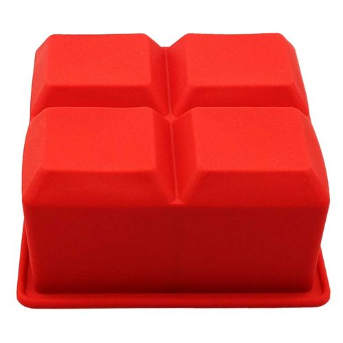 Forma de Gelo 4 Cubos 11x11cm em Silicone Top Útil
