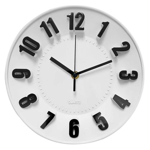 Relógio de Parede Decorativo 23cm em Plástico Livon