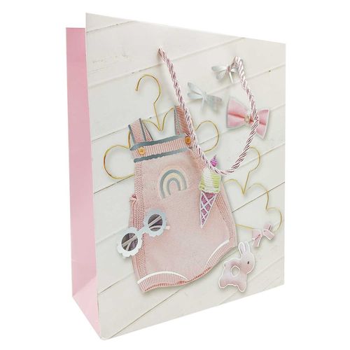 Sacola P/ Presente Baby 23,5x19,5cm em Papel Rio Master