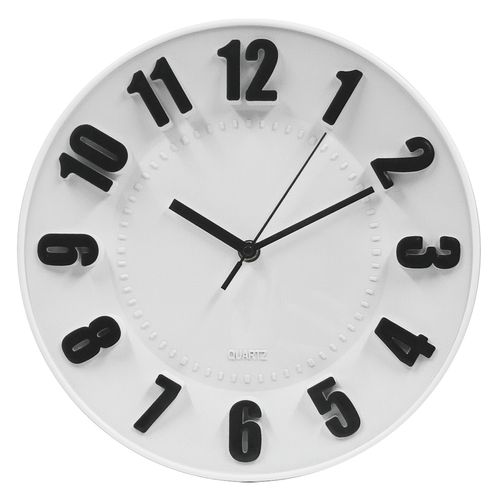 Relógio de Parede Decorativo 27cm em Plástico Livon