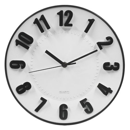 Relógio de Parede Decorativo 27cm em Plástico Livon