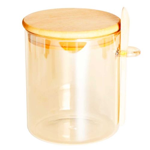 Porta Mantimento C/ Colher 700ml em Vidro Dynasty