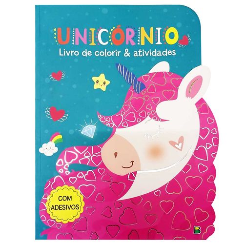 Livro de Colorir e Atividades Unicórnio 28x21 Todo Livro