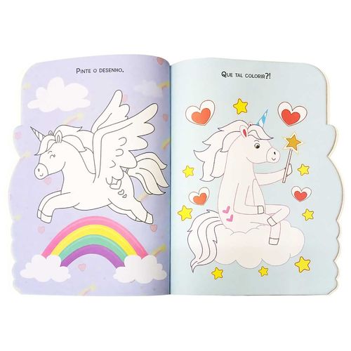 Livro de Colorir e Atividades Unicórnio 28x21 Todo Livro
