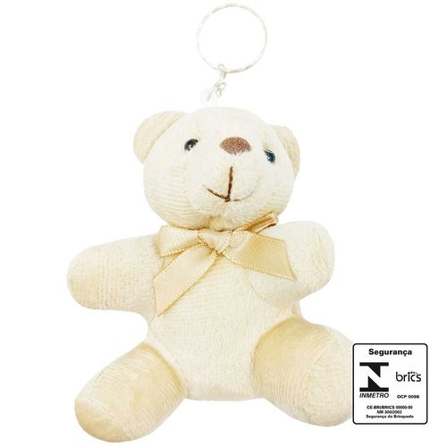 Chaveiro Urso de Pelúcia 10cm em Poliéster Interponte