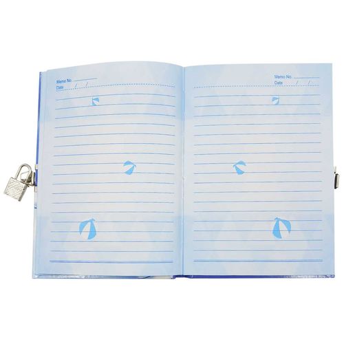 Diário Astronauta C/ Cadeado 18x13cm em Papel Interponte