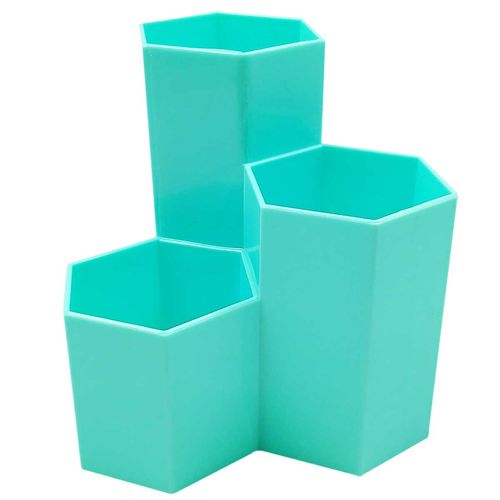 Porta Lápis Colmeia Decorativo 12x11cm em Plástico Interponte