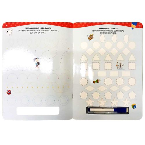 Livro Infantil Aprenda em Casa Coordenação Motora 27x20cm Todo Livro