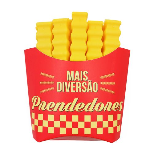 Prendedor de Embalagem Batata Frita 10 Peças em Plástico FWB