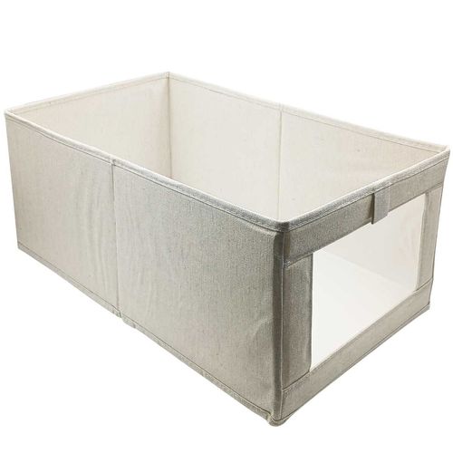 Caixa Organizadora Multiuso 47x27x20cm em Poliéster Kehome