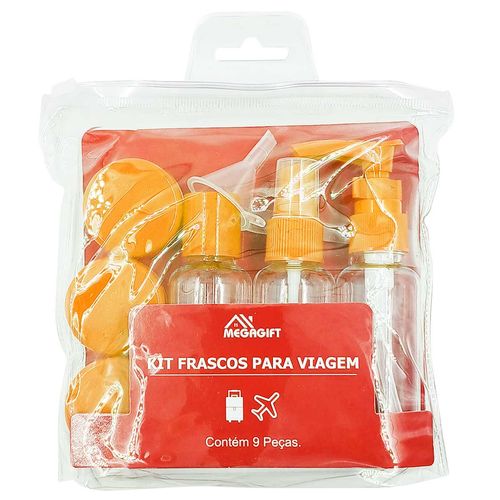 Kit Viagem 9 Peças em Plástico Megagift