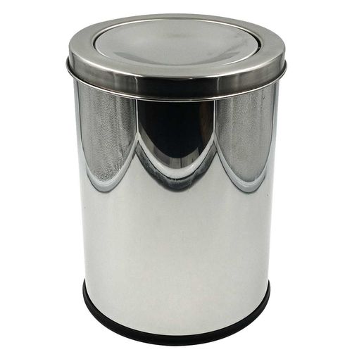 Lixeira C/ Basculante 3L 17x23cm em Aço Inox Wincy