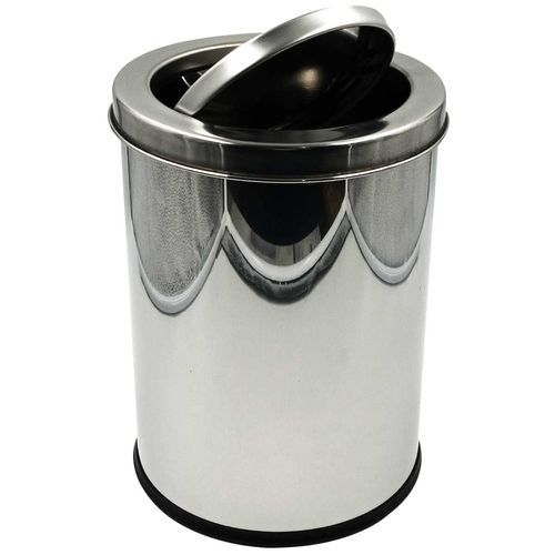 Lixeira C/ Basculante 3L 17x23cm em Aço Inox Wincy