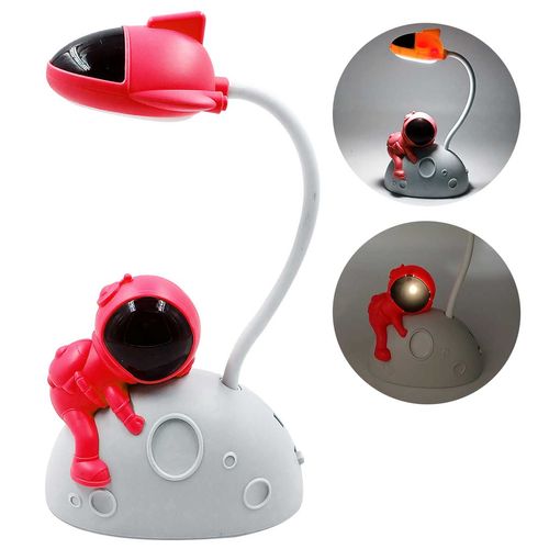 Luminária De Mesa Astronauta 27x11x7cm Em Plástico Interponte