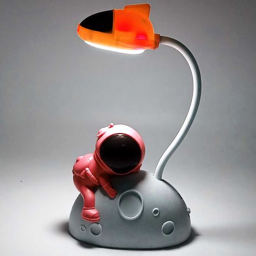 Luminária De Mesa Astronauta 27x11x7cm Em Plástico Interponte