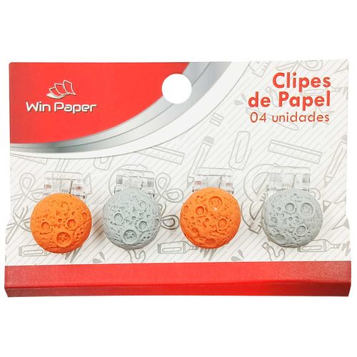Jogo de Clipes 4 Peças 3cm em Plástico Wincy