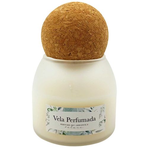 Vela Perfumada C/ Tampa Cortiça 6cm em Vidro GiftHome