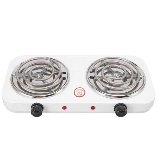 Fogão Elétrico 220V 45,5x22x3cm 2 Bocas em Aço Inox Casíta