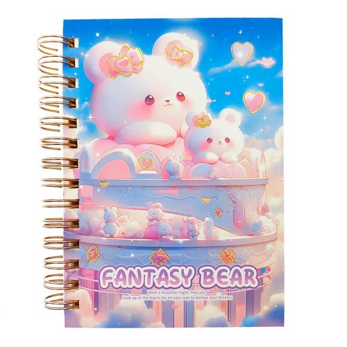 Caderno De Anotação Urso 13x9cm 80 Folhas Michael Judi