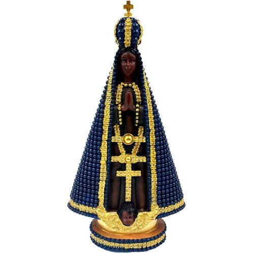 Nossa Senhora Aparecida 32cm Em Resina Taimes