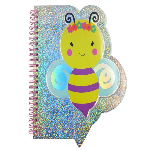 Caderno Holográfico Personagens 60 Folhas 19x15cm Em Papel Interponte