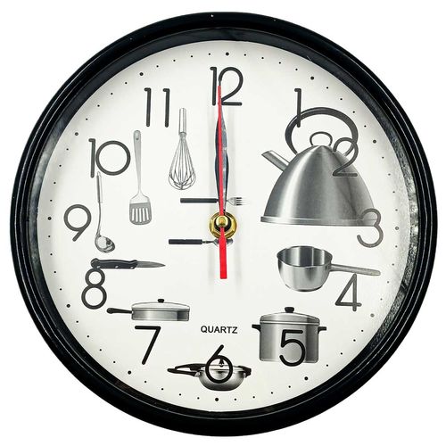 Relógio De Parede Decorativo 20cm Em Plástico Cascavel