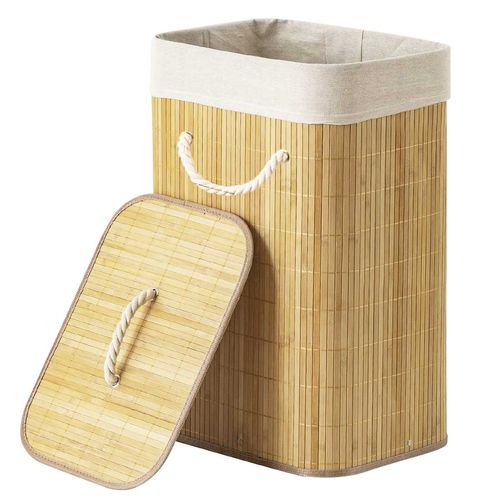 Cesto P/ Roupas 59x40cm em Bambu Livon