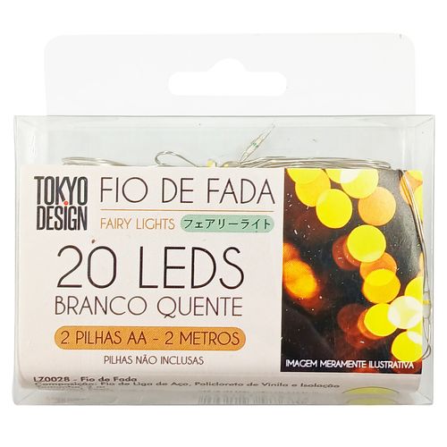 Cordão Led Fio de Fada 2m em Cobre Multiart